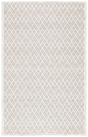 Trace 209 Contemporary Hand Tufted Wool 65%, Viscose, 25%, Nylon 10% Rug Ivory / Black