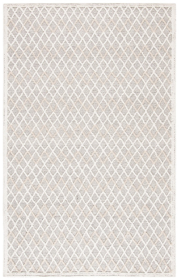 Trace 209 Contemporary Hand Tufted Wool 65%, Viscose, 25%, Nylon 10% Rug Ivory / Black