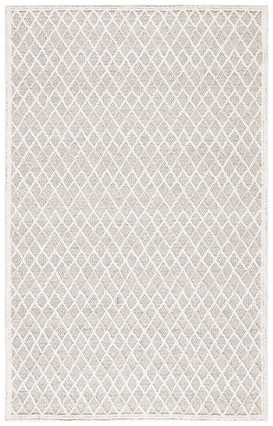 Trace 209 Contemporary Hand Tufted Wool 65%, Viscose, 25%, Nylon 10% Rug Ivory / Black