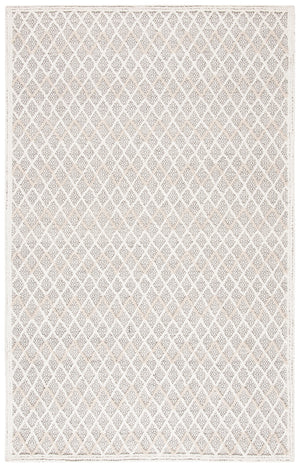 Safavieh Trace 209 Hand Tufted Wool 65%, Viscose, 25%, Nylon 10% Rug Ivory / Black 9' x 12'
