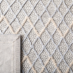 Safavieh Trace 209 Hand Tufted Wool 65%, Viscose, 25%, Nylon 10% Rug Blue / Black 9' x 12'