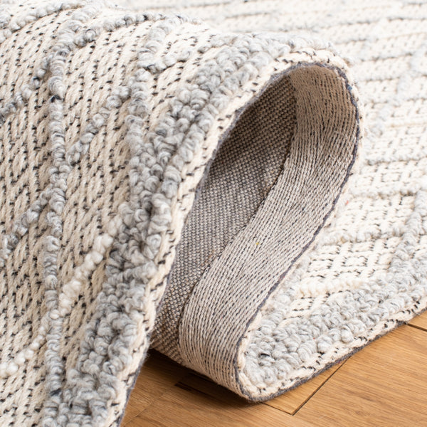 Safavieh Trace 209 Hand Tufted Wool 65%, Viscose, 25%, Nylon 10% Rug Blue / Black 9' x 12'