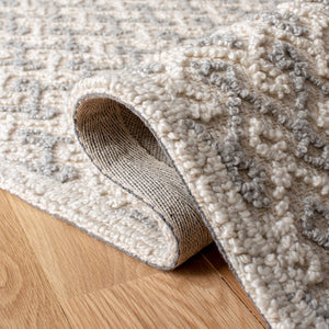 Safavieh Trace 215 Hand Tufted 65% Wool, 25% Viscose, 10% Nylon Rug Grey / Beige 9' x 12'