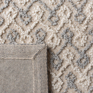 Safavieh Trace 215 Hand Tufted 65% Wool, 25% Viscose, 10% Nylon Rug Grey / Beige 9' x 12'