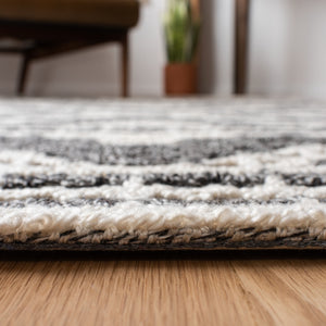 Safavieh Trace 216 Hand Tufted 65% Wool, 25% Viscose, 10% Nylon Rug Grey / Charcoal 9' x 12'