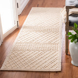 Safavieh Trace 220 Hand Tufted 65% Wool, 25% Viscose, 10% Nylon Rug Ivory 9' x 12'