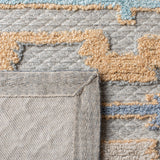 Safavieh Trace 221 Hand Tufted 65% Wool, 25% Viscose, 10% Nylon Rug Blue / Rust 9' x 12'