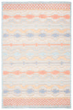 Safavieh Trace 221 Hand Tufted 65% Wool, 25% Viscose, 10% Nylon Rug Blue / Rust 9' x 12'