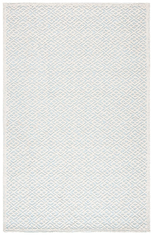 Safavieh Trace 224 Hand Tufted Wool 65%, Viscose, 25%, Nylon 10% Rug Ivory / Blue 9' x 12'