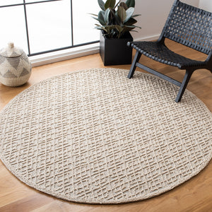 Safavieh Trace 224 Hand Tufted Pile Content: 65% Wool, 25% Viscose, 10% Nylon Rug Ivory / Blue 2'-6" x 4'