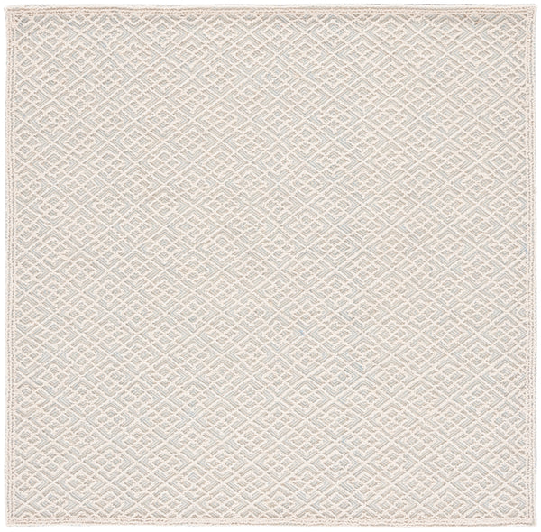 Safavieh Trace 224 Hand Tufted Wool 65%, Viscose, 25%, Nylon 10% Rug Ivory / Blue 9' x 12'