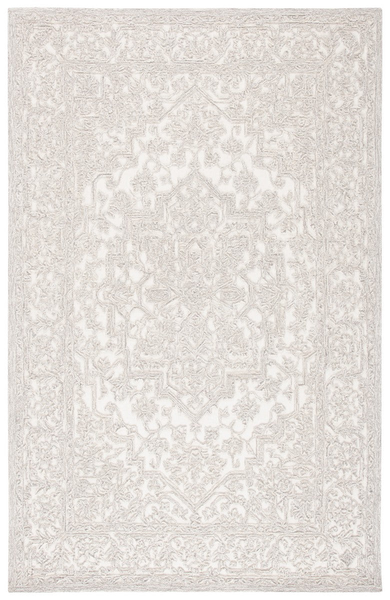 Trace 302 Transitional Hand Tufted 100% Indian Wool Pile Rug Ivory / Natural