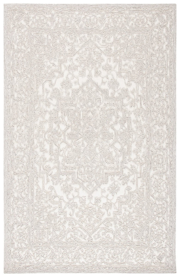 Trace 302 Transitional Hand Tufted 100% Indian Wool Pile Rug Ivory / Natural