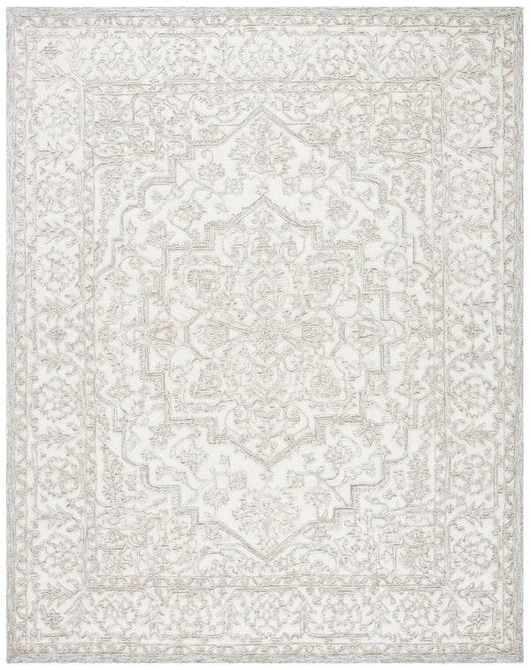 Trace 302 Transitional Hand Tufted 100% Indian Wool Pile Rug Ivory / Natural