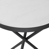 Walker Edison Trebent Minimalist/ 18" 3-Leg Contemporary Side Table TREBSTBL