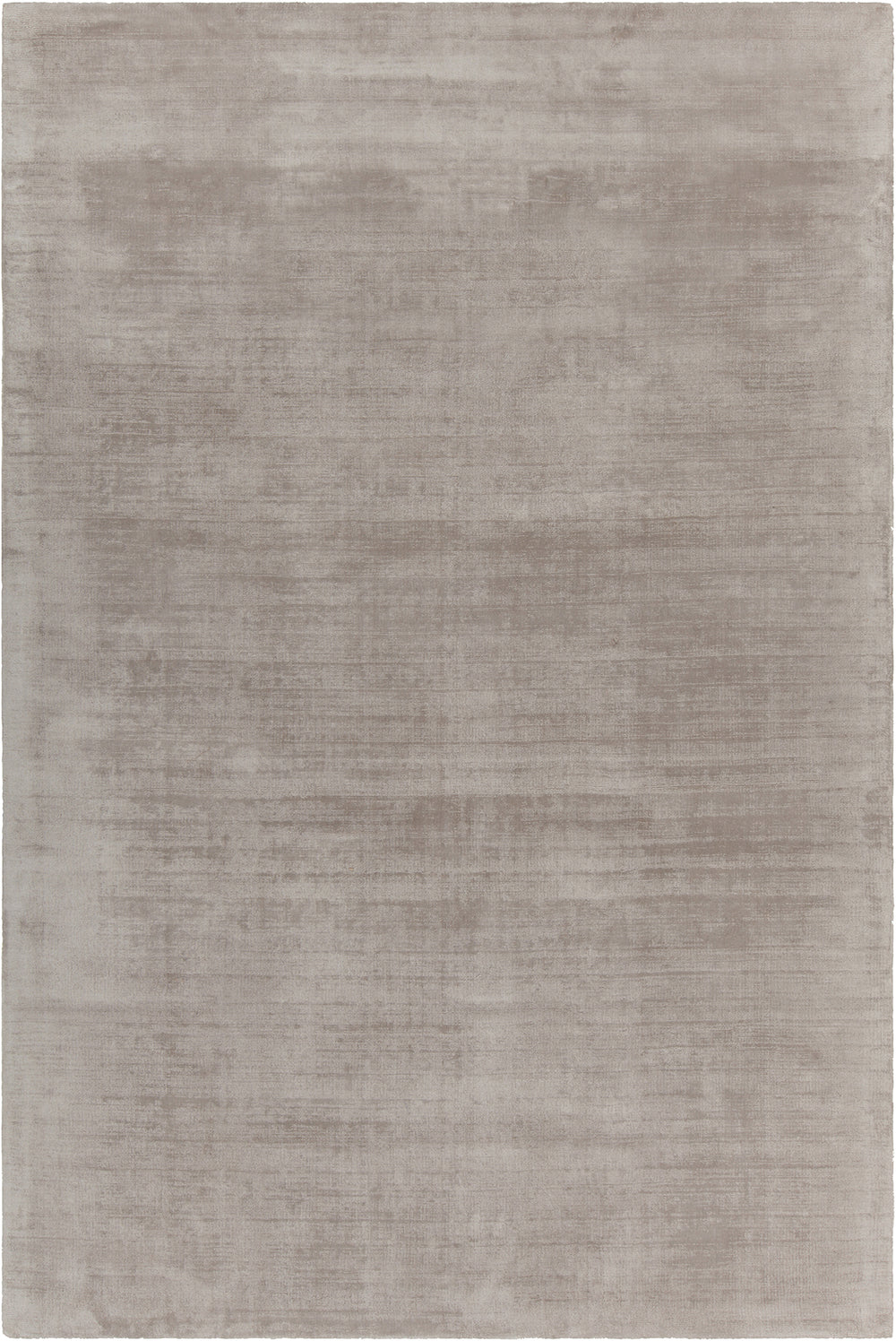 Chandra Rugs Tricia 100% Viscose Hand-Woven Contemporary Solid Rug Light Grey 9' x 13'