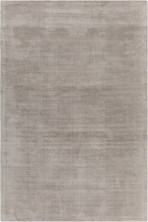 Chandra Rugs Tricia 100% Viscose Hand-Woven Contemporary Solid Rug Light Grey 9' x 13'