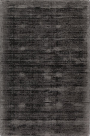 Chandra Rugs Tricia 100% Viscose Hand-Woven Contemporary Solid Rug Charcoal 9' x 13'