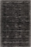 Chandra Rugs Tricia 100% Viscose Hand-Woven Contemporary Solid Rug Charcoal 9' x 13'