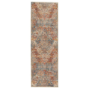 Jaipur Living Terra Collection TRR05 Jemsa 100% Polyester Machine Made Updated Traditional Medallion Rug RUG149311