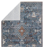 Jaipur Living Terra Collection TRR09 Harkin 100% Polyester Machine Made Updated Traditional Medallion Rug RUG151270