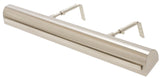 Traditional Picture Lights Picture Light Satin Nickel With Polished Nickel Accents House of Troy TS24-SN/PN