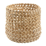 Dovetail Dallas Woven Abaca and Iron Nesting Baskets, Set of 2 TSD8007