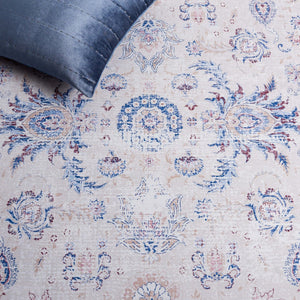 Safavieh Tucson 100 M/W S/R Power Loomed Traditional Rug Ivory / Blue 9' x 12'