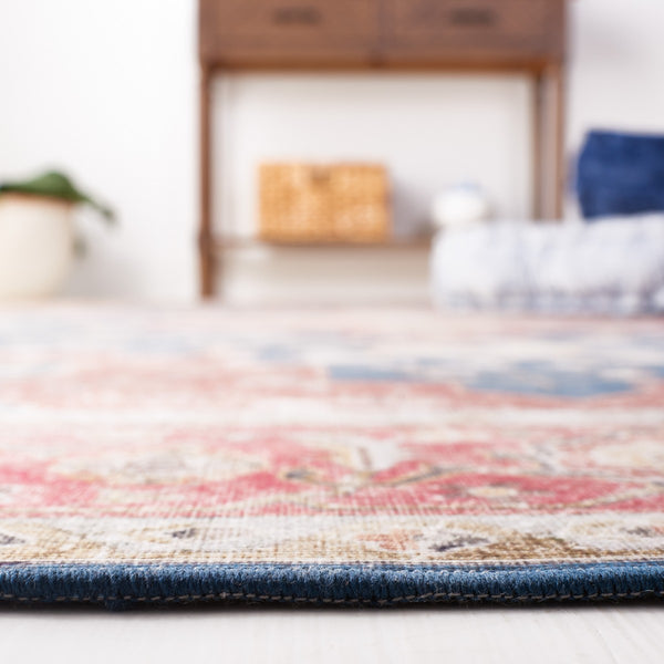 Safavieh Tucson 105 M/W S/R Power Loomed Traditional Rug Navy / Rust 9' x 12'