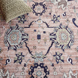 Safavieh Tucson 149 M/W S/R Power Loomed Traditional Rug Light Blue / Navy 9' x 12'