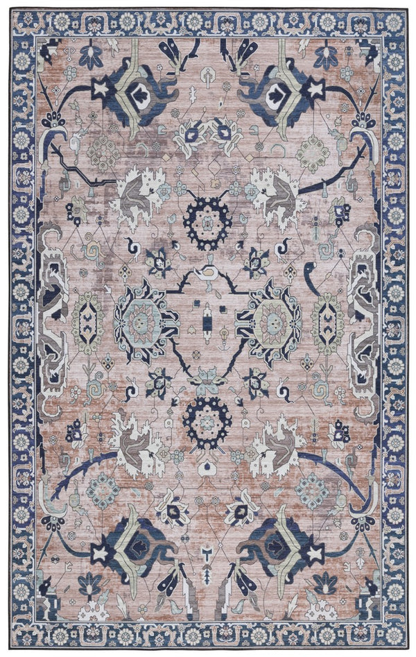 Safavieh Tucson 149 M/W S/R Power Loomed Traditional Rug Light Blue / Navy 9' x 12'