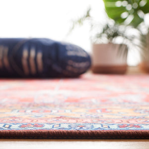 Safavieh Tucson 152 M/W S/R Power Loomed Traditional Rug Rust / Navy 9' x 12'