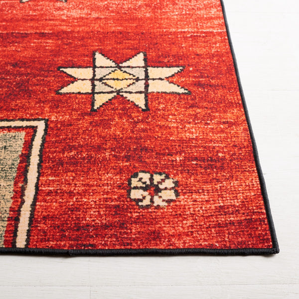 Safavieh Tucson 189 M/W S/R Power Loomed Traditional Rug Rust / Green 9' x 12'