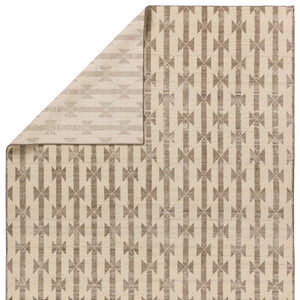 Jaipur Living Tessera by Verde Home Gent TSS01 Hand Knotted Handmade Indoor Persian Knot 6/8 Transitional Rug Taupe 6' x 9'