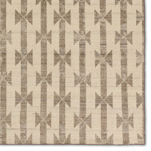 Jaipur Living Tessera by Verde Home Gent TSS01 Hand Knotted Handmade Indoor Persian Knot 6/8 Transitional Rug Taupe 6' x 9'