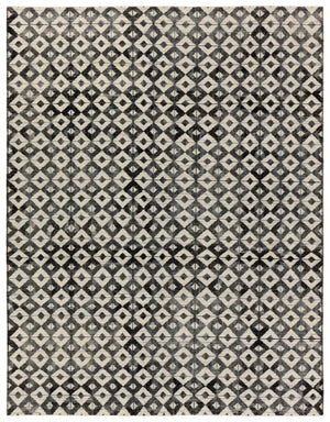 Jaipur Living Tessera by Verde Home Gem TSS03 Hand Knotted Handmade Indoor Persian Knot 6/8 Modern Rug Black 6' x 9'