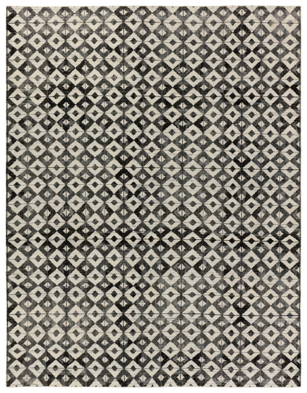 Jaipur Living Tessera by Verde Home Gem TSS03 Hand Knotted Handmade Indoor Persian Knot 6/8 Modern Rug Black 6' x 9'