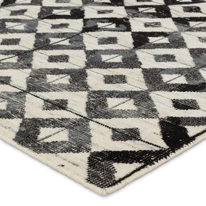 Jaipur Living Tessera by Verde Home Gem TSS03 Hand Knotted Handmade Indoor Persian Knot 6/8 Modern Rug Black 6' x 9'