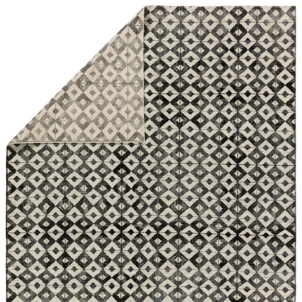 Jaipur Living Tessera by Verde Home Gem TSS03 Hand Knotted Handmade Indoor Persian Knot 6/8 Modern Rug Black 6' x 9'