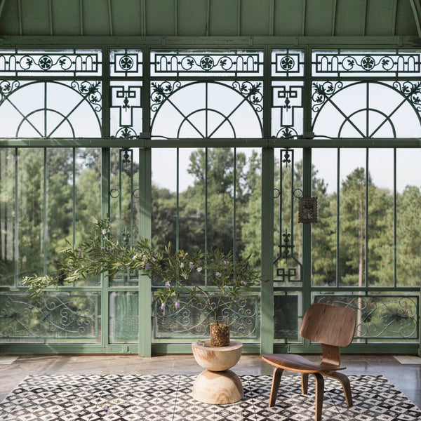 Jaipur Living Tessera by Verde Home Gem TSS03 Hand Knotted Handmade Indoor Persian Knot 6/8 Modern Rug Black 6' x 9'