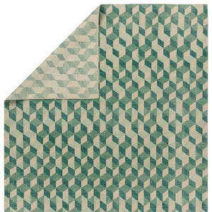 Jaipur Living Tessera by Verde Home Matrix TSS04 Hand Knotted Handmade Indoor Persian Knot 6/8 Modern Rug Green 10' x 14'