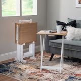 Marlowe Natural Tray Table Set