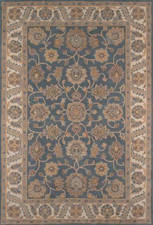 Momeni Tudor TUD-1 Hand Tufted Traditional Oriental Indoor Area Rug Blue 8' x 11' TUDORTUD-1BLU80B0