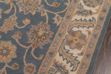 Momeni Tudor TUD-1 Hand Tufted Traditional Oriental Indoor Area Rug Blue 8' x 11' TUDORTUD-1BLU80B0