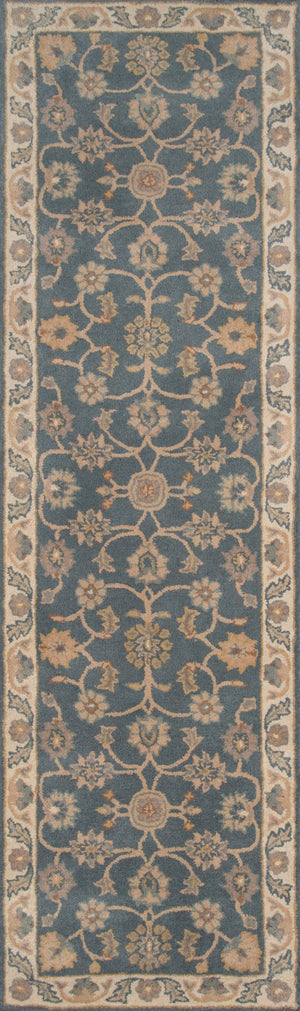 Momeni Tudor TUD-1 Hand Tufted Traditional Oriental Indoor Area Rug Blue 8' x 11' TUDORTUD-1BLU80B0