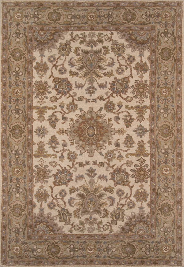 Momeni Tudor TUD-2 Hand Tufted Traditional Oriental Indoor Area Rug Beige 8' x 11' TUDORTUD-2BGE80B0