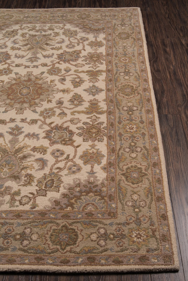 Momeni Tudor TUD-2 Hand Tufted Traditional Oriental Indoor Area Rug Beige 8' x 11' TUDORTUD-2BGE80B0