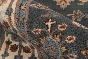 Momeni Tudor TUD-4 Hand Tufted Traditional Oriental Indoor Area Rug Grey 8' x 11' TUDORTUD-4GRY80B0