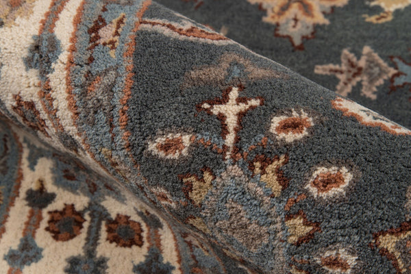 Momeni Tudor TUD-4 Hand Tufted Traditional Oriental Indoor Area Rug Grey 8' x 11' TUDORTUD-4GRY80B0