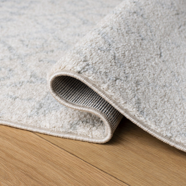 Tulum 229 Bohemian Power Loomed Polypropylene Pile Rug Ivory / Light Grey